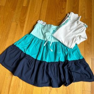 Kids Shirt /Tiered Skirt Set